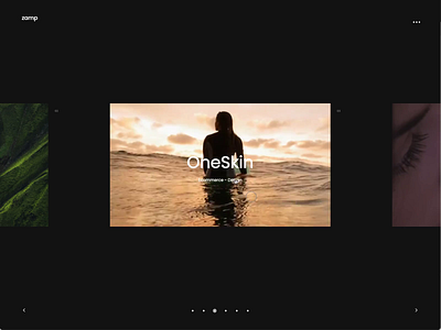 OneSkin Motion - Ecommerce branding design ecommerce illustration motion portfolio portifolio typography ui ux web