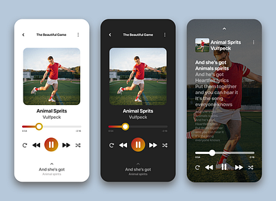 Daily UI #9 - Music Player 100 days of ui aesthetic daily ui design digital design interface design lyrics minimal music music player ui ui design vulfpeck