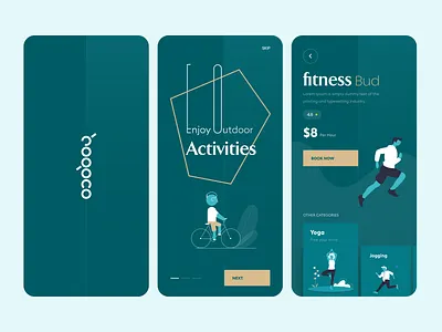 Fitness App activities best design studio best design studio in india design design studio fitess fitness app gym hand lettering hogoco illustration mobile app product design running uidesign uiux user experience design