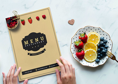 Premium Vintage Style PSD Menu Template menu premium psd style template vintage