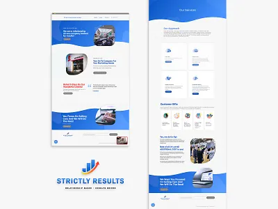 Strictly Results Marketing Group Logo & Website Design brand identity brand identity design branding design logo ui ux webdesign website website design
