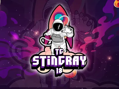 Stingray astronaut branding characterdesign design esport galaxy game gaming illustration logo streamer streaming twitch