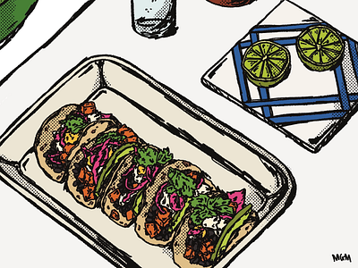 Still Life 008 food food illustration illustration illustration digital procreate procreate art still life still life illustration tacos