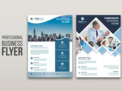 PROFESSIONAL BUSINESS FLYER DESING TEMPLATES advertisement background banner creative design editable flyer frame layout media offer photo post quote sale social square template vector yellow