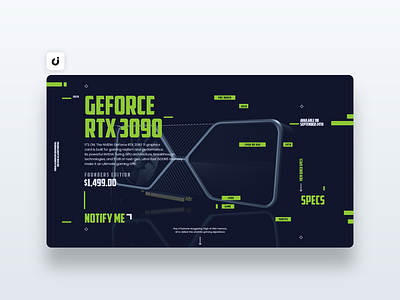 💿 Nvidia Web Design concept design designer ecommerce follow hire infadev like site website