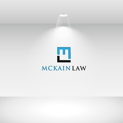 MCKAIN LAW LOGO - FLAT MINIMALIST LOGO DESIGN app brand brandidentity flat logo graphic designer icon logo logo creator logo design service logo designer logo maker modern logo typography ui vector