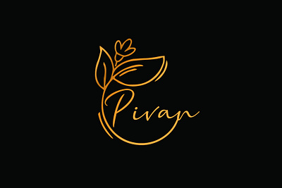 Pivan logo banner design design ebook cover book cover graphic designer logo vector