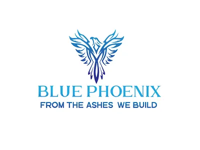 blue phoniex banner design branding design ebook cover book cover flat graphic designer logo minimal typography vector