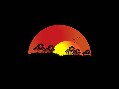 sunset creative creative design creativity design design art designer designs flatdesign gradient graphic graphicdesign illustraion illustration art illustrator sun sunset sunset illustration