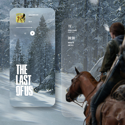 Concept mobile screen "Last of us" design ui