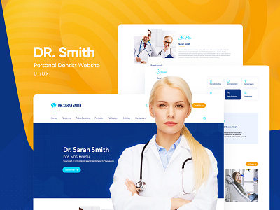 Personal Dentist UI/UX Website Design dental websites dentist personal project ui ui ux uidesign uiwebsite userinterface webdesign