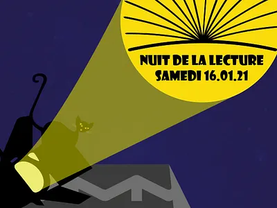 Nuit de la lecture illustration logo vector