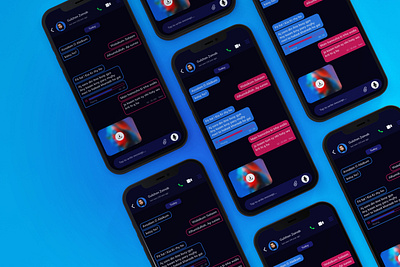 Chat Concept Design app app design brand chat app dark ui darktheme design messenger popular shot trend trendy ui ui design uidesign