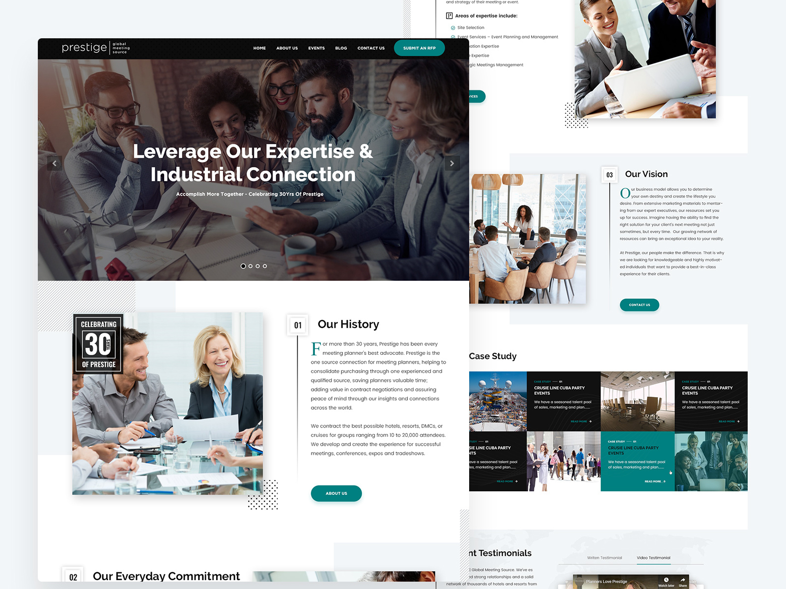 Example of Prestige Corporate Website