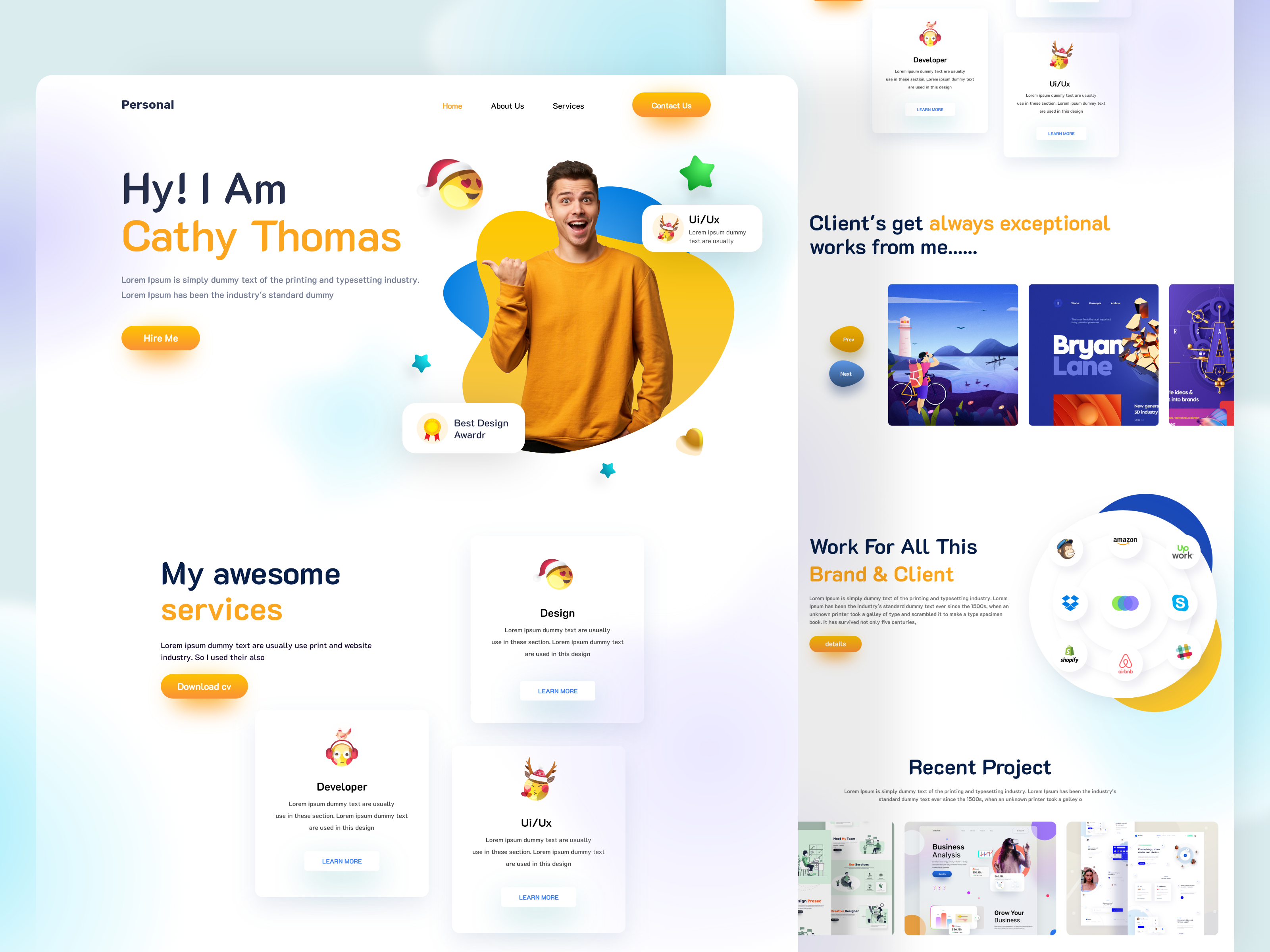 Example of Website Design (10 Pages)