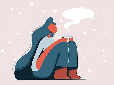 relaxing girl girl illustration illustrator