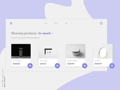 Currently in-stock - 096 Daily UI Challenge dailyui dailyui 096 dailyuichallenge design minimal minimalism minimalist new simple ui design uiux webapp design webapplication webdesign website