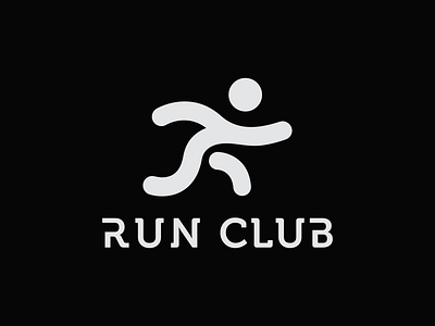 run club branding club design fitness gentleman gym logo man masculine run strong vector