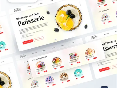 Maison Sweety - Bakery Shop design glassmorphism identity trends ui uidesign ux webdesign