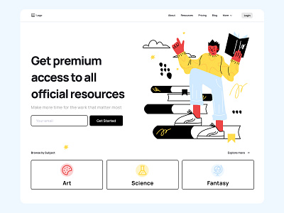 Subscription based platform for education resources design ui ui design ui ux ux web design