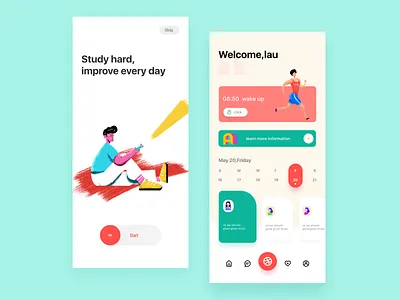 design app app color illustration mobile mobile app ui