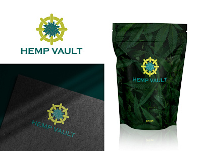 Hemp Vault Logo branding cbd cbd logo hemp hemp logo logo logo ideas logodesign logotype vault