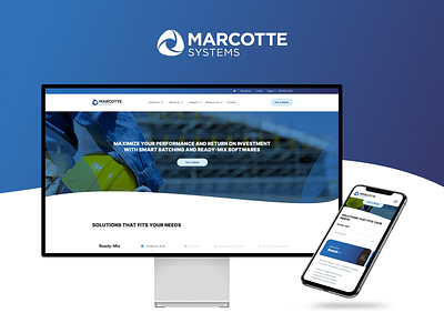 Marcotte System concrete design figma industrial modern ui ux web design