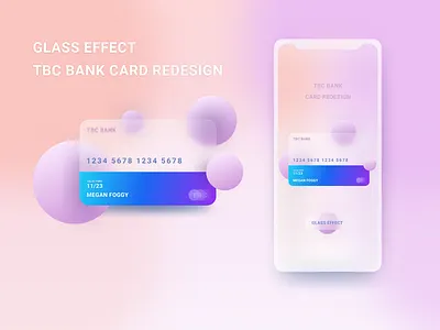 TBC CARD REDESIGN // GLASSMORPHISM EFFECT 2021 trend adobexd bank app bankcard banking components design designinspirations elements figma freebies glasseffect glassmorphism gradient inspirations mobilebanking sketchapp trend uidesign uiux
