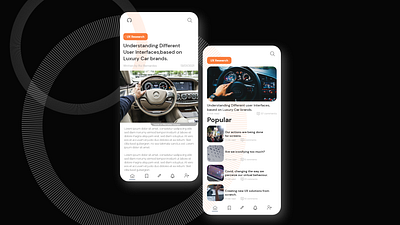 Car blog UX article blog car mobile mobile app profile research ui ux