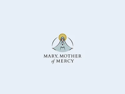 Logo and visual identity: Mary, Mother of Mercy catholic heart logo mary mercy mother parish pastorate sauk city virgin visual identity wisconsin
