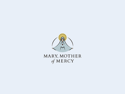 Logo and visual identity: Mary, Mother of Mercy catholic heart logo mary mercy mother parish pastorate sauk city virgin visual identity wisconsin