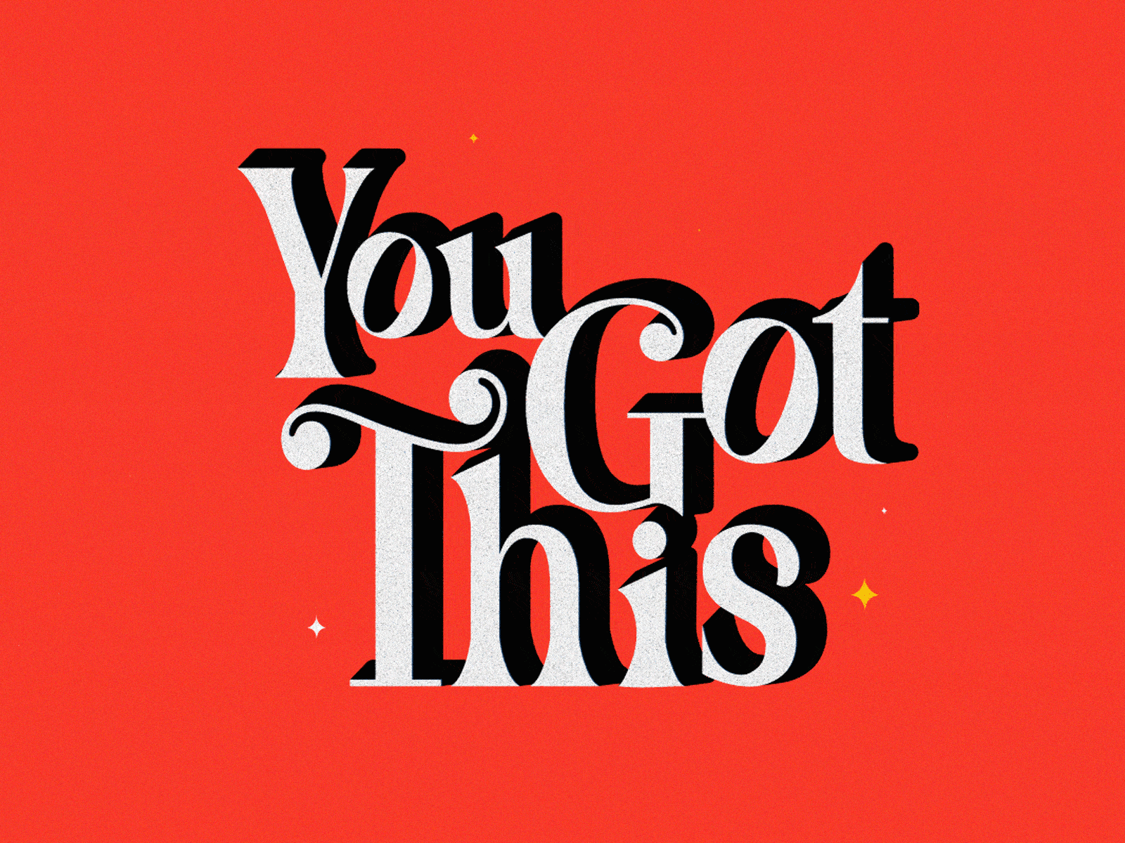 You Got This I Lettering GIF animation font gif goodtype illustration lettering lettering art letters sans serif serif stars typography