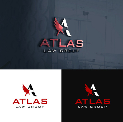 ATLAS LAW GROUP LOGO DESIGN branding branding design branding designer business lgo eagle logo logo logo design logo designer logo maker minimal logo