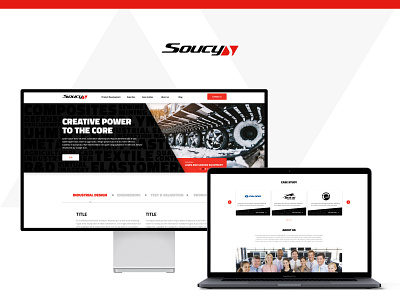 Soucy (Landing Page) design figma illustrator industrial landing landing page photoshop ui ux
