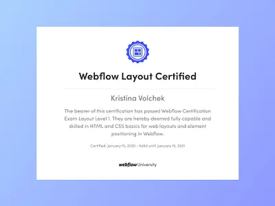 Webflow Layout Certification - Expectations vs Reality certificate certificates certification certified css figma figmadesign graphic design graphicdesign html layout layout design web design webdesign webdesigner webflow webflow agency webflow certificate website