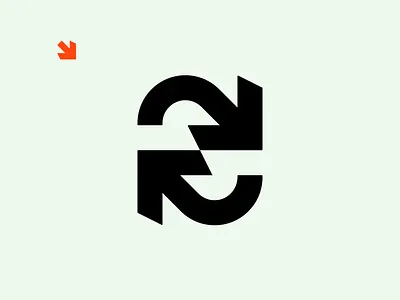 Synkro arrow logo arrowhead brand brand identity brand identity design branding icon identity logo logo design monogram offwhite orange s logo mark simple design simple logo symbol sync syncing synergy