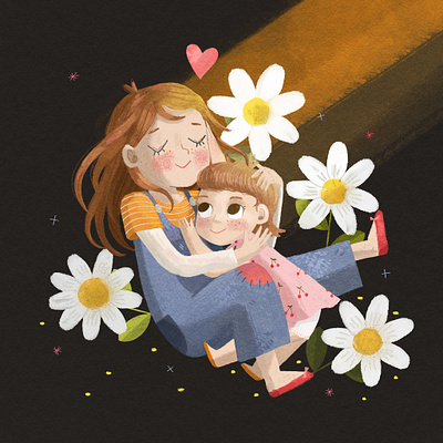 Sister's Love book cover book illustration character design childrens book childrens book illustration childrens illustration coverart creative illustration illustrator