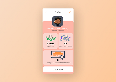 DailyUI006 User Profile 2d dailyuichallenge illustration network ui design userprofile