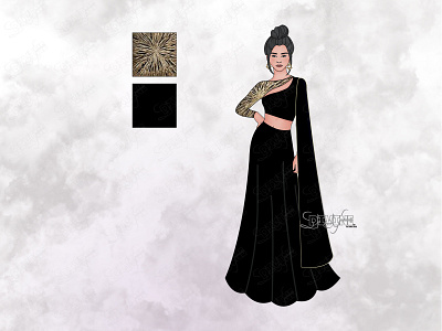 DARK AND DEEP beauty classic clothing designer elegant fashion fashionillustration graceful illustration stylism trandy unique