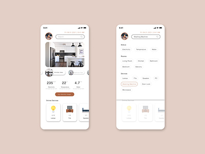 Smart Home Search Box app dailyui dailyuichallenge design figma interface interface design interfacedesign mobile apps search search box search feature search mobile smart home app smart home monitoring smart home search ui user interface ux