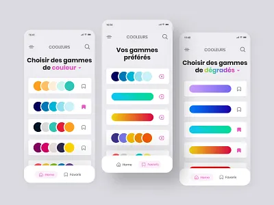 Daily UI #44 - Favorite colors app app design colors colors pick daily 100 challenge daily ui design interface ui ui design