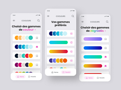 Daily UI #44 - Favorite colors app app design colors colors pick daily 100 challenge daily ui design interface ui ui design