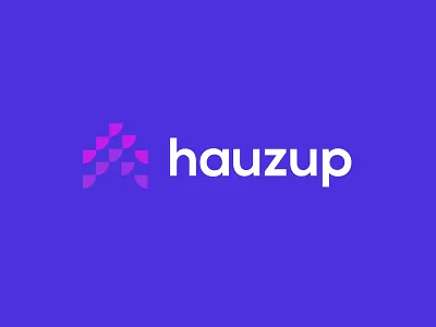 Hauzup geometric logo logodesign modern simple technology