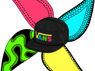 Snapback of my Vans Collection abstract art artwork design fashion graphics illustration snapback visual