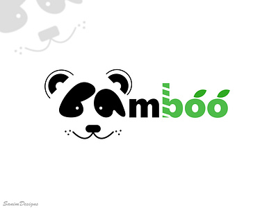 Panda Creative Logo abstract bamboo logo brand identity design character creative graphic design icon logos logotype logotypes minimal panda vector