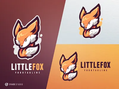 Little Fox animal branding design esportlogo esports fox illustration logo mascot mascot logo vector