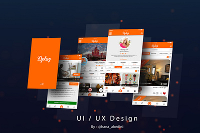 Ui / Ux Design for Dplug Application - a social app