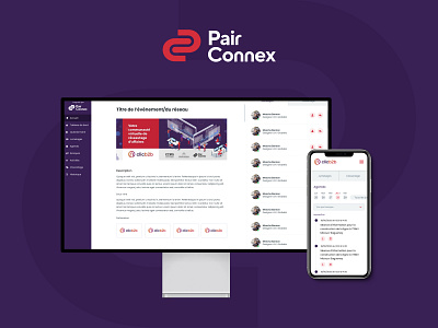Pair Connex (intranet) dashboad design figma illustrator mockup modern photoshop ui ux