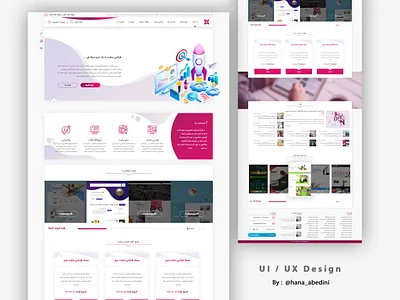 Ui / Ux Design for a website-design company