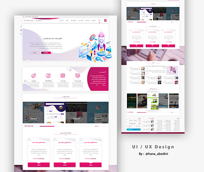 Ui / Ux Design for a website-design company